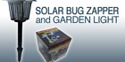 Enjoy a Bug-Free Summer Outdoors With a Solar Bug Zapper & Combined Stylish Garden Light for Just $39! Valued at $79. No Wires, No Electricity Needed! Delivery Included