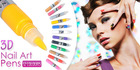 3D Nail Art Pens that let you decorate with unique designs!