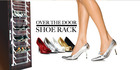 An over-the-door shoe rack